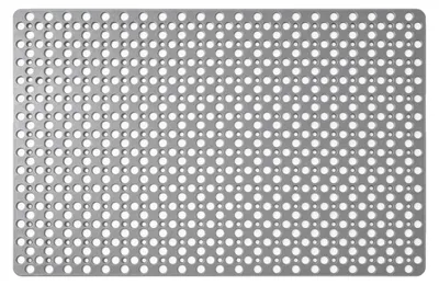 Immagine prodotto di Tappetino antiscivolo in TPE, 80 x 120 cm, grigio, con ventose, per bagno e doccia