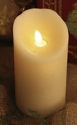Produktbild von Best Season LED-Wachskerze "Twinkle Flame" elfenbein bewegl. Flamme, ca. 15 x 8 cm, batteriebetr., 068-70