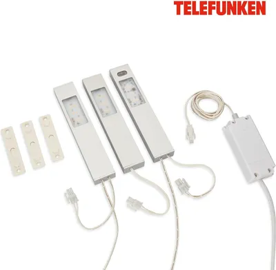 Obrázek produktu pro Telefunken LED osvětlení nábytku pod skříňku hliník 3 x 2,5W 180lm neutrální bílá 4000K se senzorem