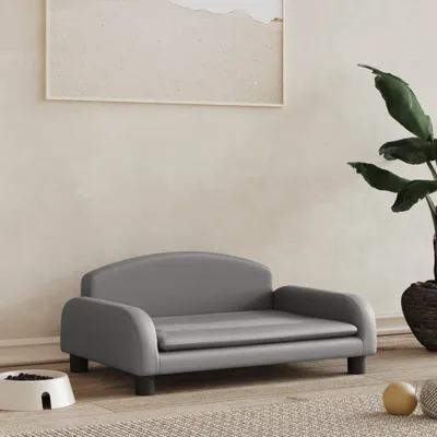 Produktbild von "2026 Promotion" Hundebett Grau 70x45x30 cm Kunstleder - Hundebetten CC2001