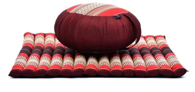 Produktbild von Leewadee Zafu & Zabuton Meditationsset 70 x 70 cm Kapok Meditationskissen