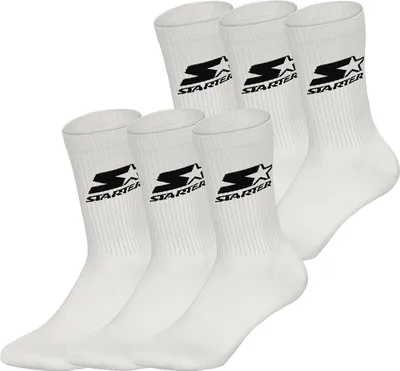 Produktbild von Starter Uni Basicsocken Crew 6-Pack WHT - Größe 35-38