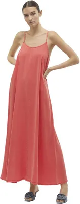Produktbild von Vero Moda Harper ärmelloses Langes Kleid Orange S Frau Orange S