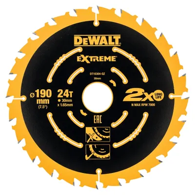 Produktbild von Kreissägeblatt EXTREME DT10399, Ø 190mm, 24Z