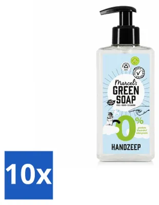 Produktbild von 10 x Marcel's Green Soap Handseife 0% - Zachte Verzorging - 250 ml - Vorteilspackung - 10 Stücke