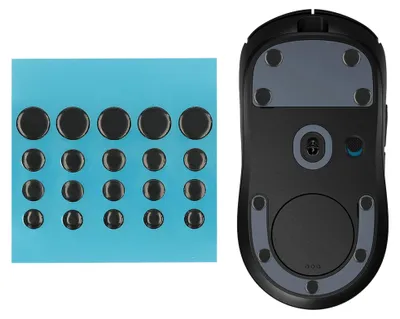 Produktbild von kwmobile 20x Mouse Feet Sticker für Universal Gaming Mouse Mausgleiter - Maus Ersatz Glider aus PTFE - 4 verschiedenen Größen 6mm 6,5mm 7mm 10mm -