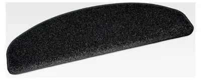 Produktbild von Velours-Stufenmatte Madrid 75x24cm halbrund (anthrazit)