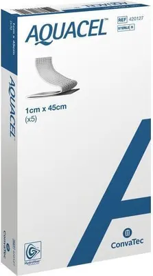 Zdjęcie produktu dla Aquacel 1x45 cm tamponady z włóknami wzmacniającymi 5 szt