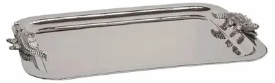 Image de Plateau de service en métal Casa Padrino, argenté, 57 cm - Accessoires de restauration