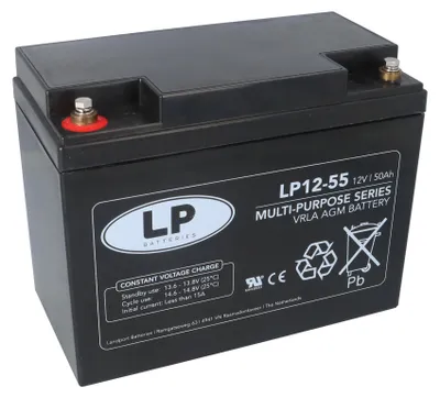 Produktbild von Landport Bleiakku 12V 50Ah AGM Batterie NSA LP12-55 T6