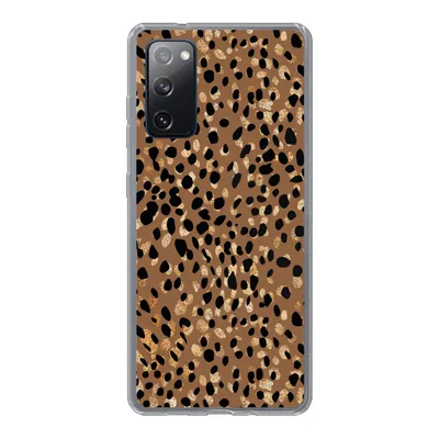Produktbild von MuchoWow® Handyhülle Schutzhülle Hülle für Samsung Galaxy S20 FE Tiermuster - Luxus - Gold - Braun Silikon Softcase Handy Hülle - Abdeckung