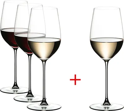 Produktbild von Riedel Veritas Riesling Zinfandel, 4er Vorteilsset, Weißweinglas, Weinglas, Kristallglas, 395 ml, 5449/15