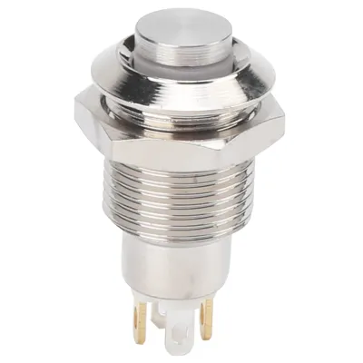 Image de 10mm Metal Push Button Switch Waterproof SelfLocking Start Switch with Light 3V(Blue )