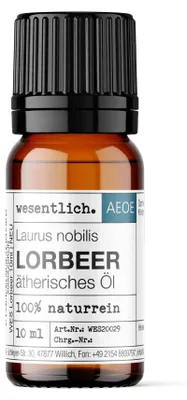 Produktbild von Lorbeer (10ml) - naturreines, ätherisches Öl von wesentlich.