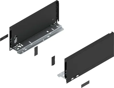 Image de BLUM LEGRABOX pure, profilé de hauteur K, NL 300, noir carbone