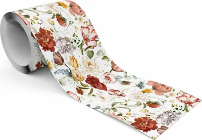 Produktbild von Muralo Selbstklebende Bordüre Tapetenbordüre bunte Blumen Blätter Pflanzen Wandtattoo