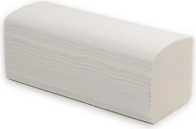 Produktbild von 4000 Papierhandtücher - 2-lagig - hochweiß - Z-Z-Falz - V-Falz - Falthandtücher