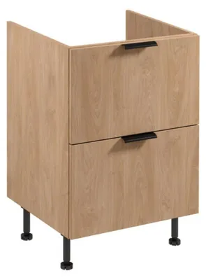 Image de Armoire de cuisine Armoire pour plaque à induction encastrable 2 tiroirs Cuisine