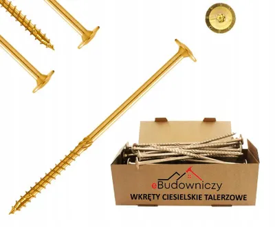 Produktbild von eBudowniczy Holzbauschrauben 6x160 mm Torx Bundkragenkopf 50 Stück