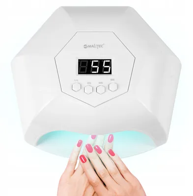 Produktbild von UV-LED-Nagellampe für Maniküre, Gele, Hybrid, Sensor, 42 Dioden 168 W MalTec