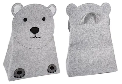 Image de XXL Enfants Feutre Rangement Coffre à jouets Animaux H73cm