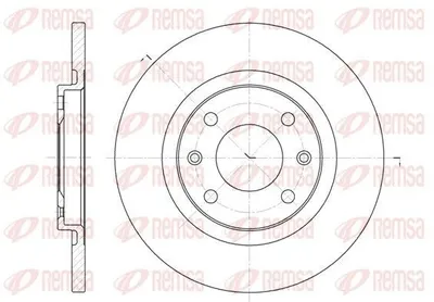 Produktbild von 2x REMSA Bremsscheibe 6536.00 vorne passend für PEUGEOT PARTNER Combispace (5F)