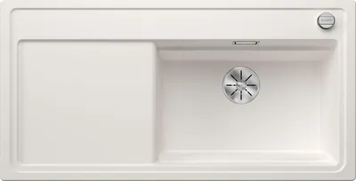 Produktbild von BLANCO ZENAR XL 6 S DampfgarPlus, SILGRANIT® PuraDur®, weiß, Becken rechts, mit Ablauffernbedienung, inkl. Holzschneidbrett