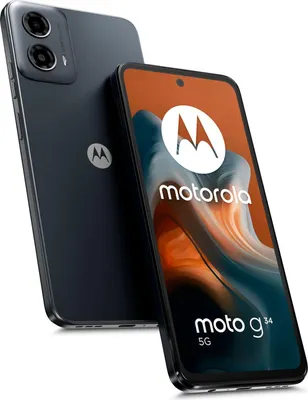 Zdjęcie produktu dla Motorola G34, 16,5 cm (6.5"), 4 GB, 128 GB, 50 MP, Android 14, Czarny, Ciemnoszary