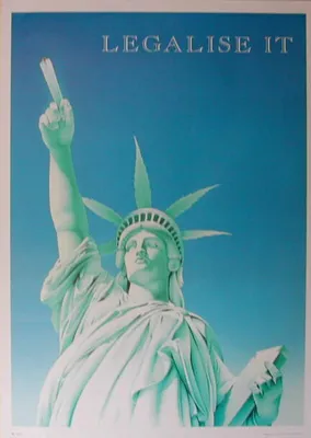Zdjęcie produktu dla Legalize It - Plakat w stylu vintage z lat 1990. - Plakat - 60x90 cm