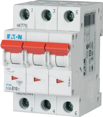 Produktbild von Eaton LS-Schalter 10kA C 10A/3pol 3TE Eaton PLSM-C10/3-MW, 1 Stk.