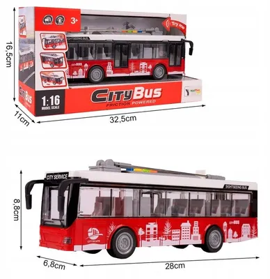 Produktbild von Anek Autobus Miejski Licht Ton 1:16 Spielzeug