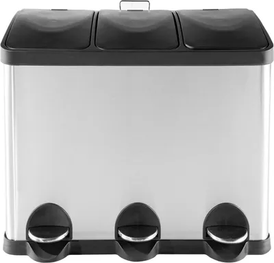 Produktbild von Mülltrenner 45 Liter Silber Schwarz