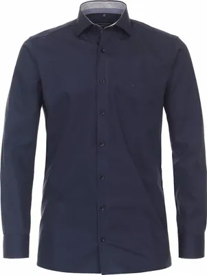 Produktbild von CASAMODA Herren Businesshemd Langarm Kent Modern-Fit Marine 43