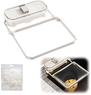Immagine prodotto di Filtro per lavello da cucina con ventosa, 100 filtri, grande, per verdura, frutta e rifiuti