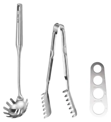 Pasta-Besteck-Set 3-teilig Edelstahl 304 mit Spaghettikelle