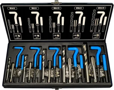 Obrázek produktu pro Haskyy Sada na opravu závitů 131ks M5-M12 vložky kufřík