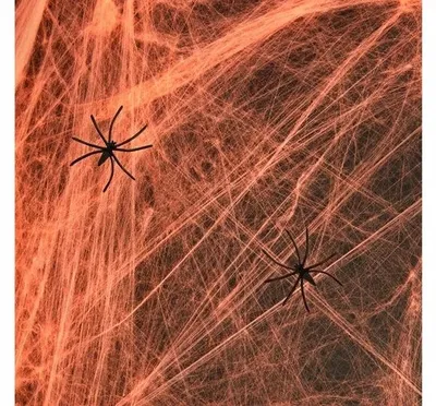 Produktbild von PartyPal Halloween Spinnweben orange 20g Dekoration
