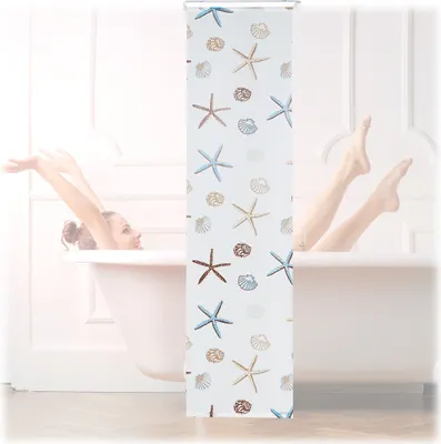 Zdjęcie produktu dla relaxdays 10026667_1052 relaxdays Duschrollo OCEAN 60,0 x 240,0 cm