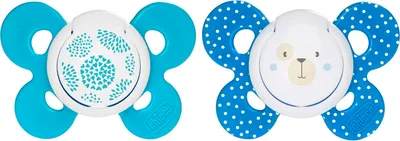 Produktbild von Chicco PhysioForma Comfort Schnuller 6-16 Monate, 2 Stück, Schnuller mit Silikon-Sauger, Unterstützt Physiologische Atmung und Fördert Korrekte Entwicklung des Mundes, Verschiedene Farben