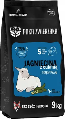 Produktbild von PAKA ZWIERZAKA Lamb with zucchini S - trockenfutter für Hunde - 9kg