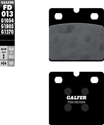 Obrázok produktu pre Brzdové doštičky Galfer - Spekaný kov