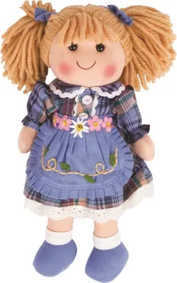 Obrázek produktu pro Bigjigs Toys Látková panenka Katie 34 cm