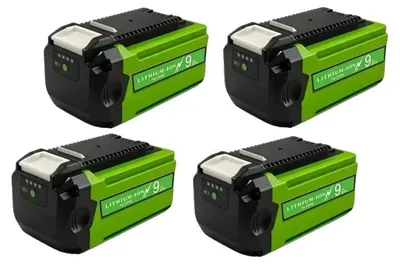 Immagine prodotto di Batterie di ricambio, capacità 9000mAh, compatibili con utensili da 40V, confezione da 4 pezzi