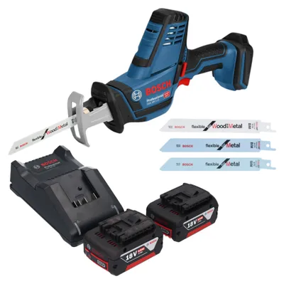 Immagine prodotto di Bosch GSA 18V-LI C Sega circolare professionale a batteria 18 V + 2x batteria ricaricabile 5,0 Ah + caricabatterie