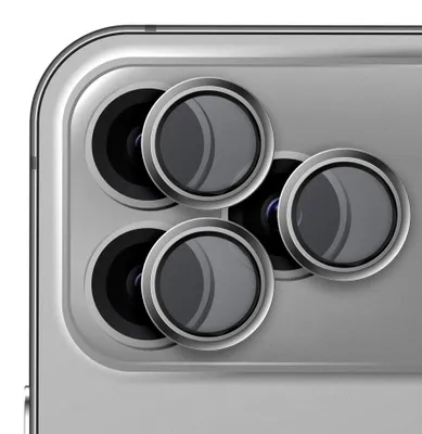 Produktbild von Kameraschutz für iPhone 17 Pro / 17 Pro Max, Hammer Glass Lens Protector, Silber