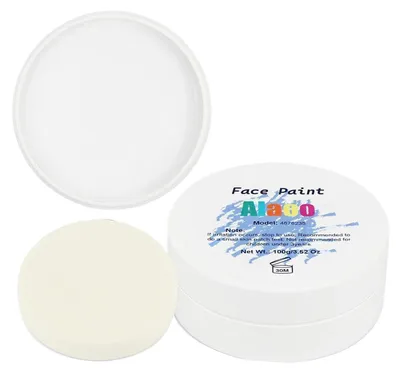 Obrázek produktu pro Barva na obličej, bodypainting, bílá, 100 g