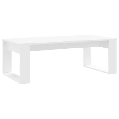 A white coffee table on a white background.