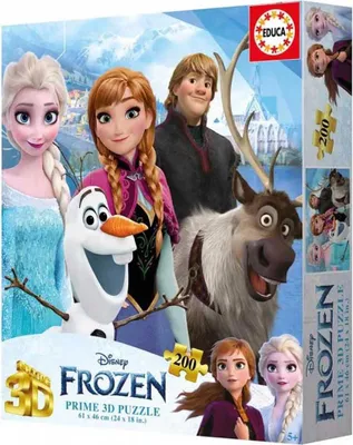 Obrázek produktu pro Educa Frozen 3d lentikulární puzzle 200 dílků Pestrobarevné Pestrobarevné Jedna velikost