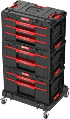 Obrázek produktu pro Box QBRICK® System ONE Workshop - vozík, 3x box na nářadí, 4dílná sada boxů na nářadí