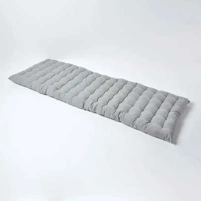 Produktbild von HOMESCAPES 3er Bankauflage grau 100% Baumwolle